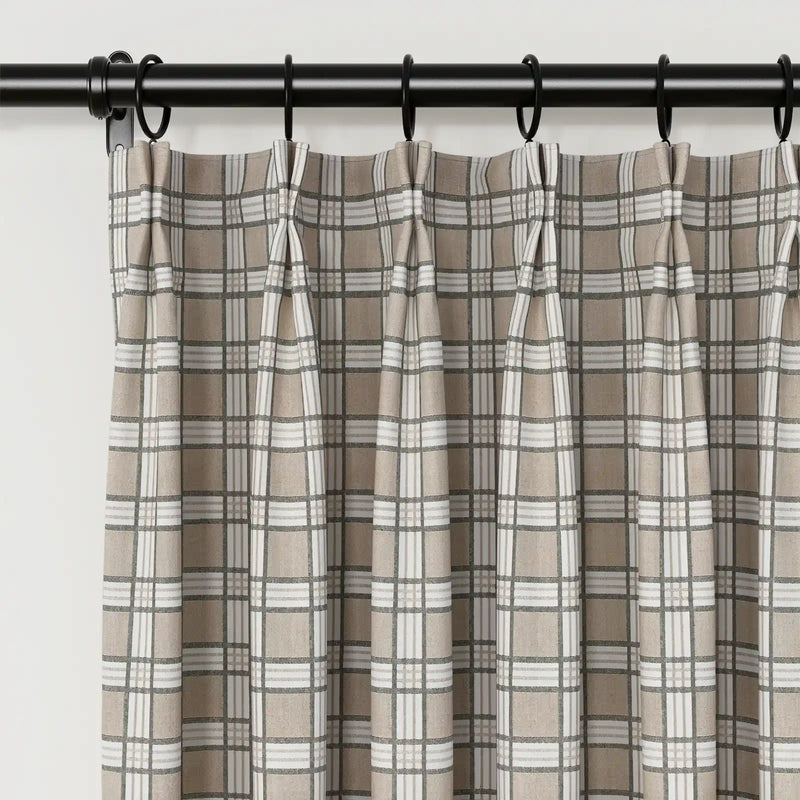 Britt Bengoechea x TWOPAGES Cottage Floral Printed Linen Cotton Pleated Curtains