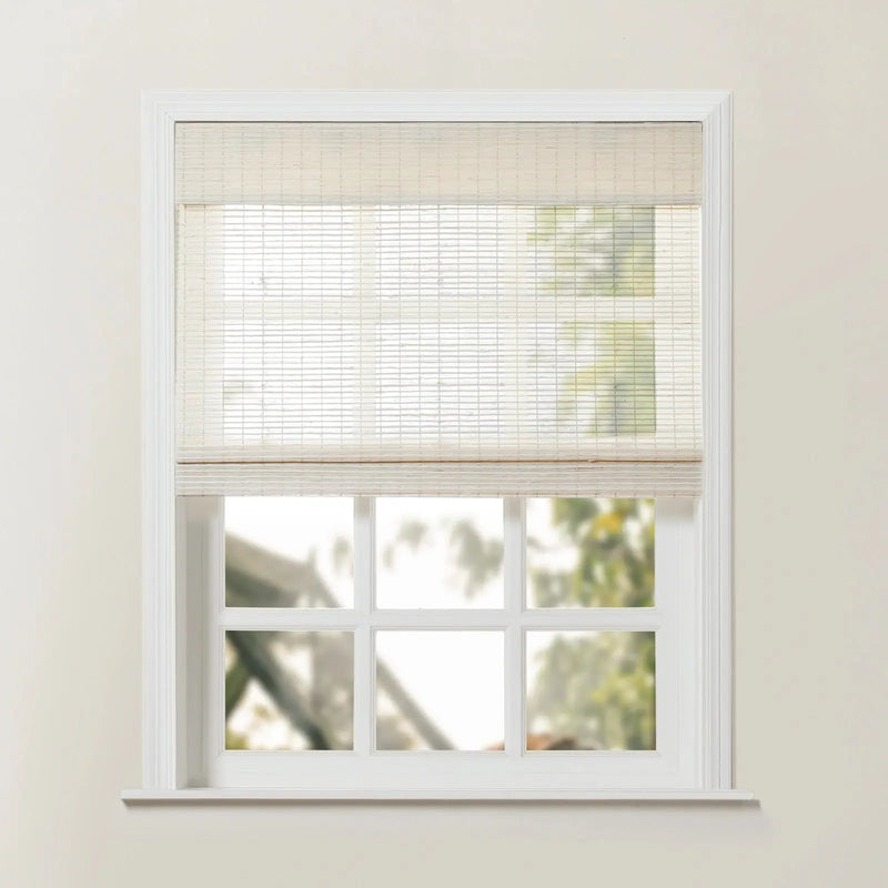 Rae Natural Ramie Jute Woven Wood Blinds - Series D-?-TWOPAGES CURTAINS