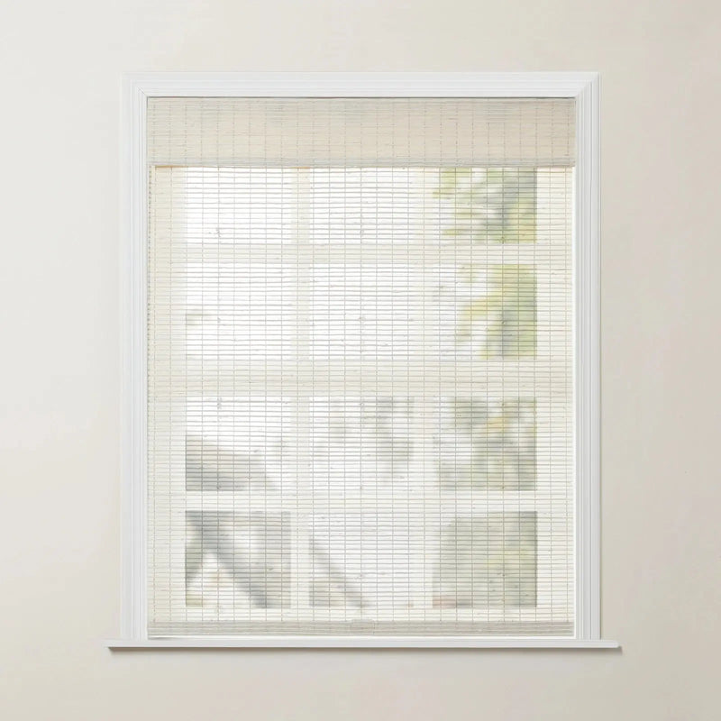 Rae Natural Ramie Jute Woven Wood Blinds - Series D-?-TWOPAGES CURTAINS