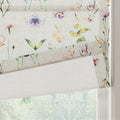 Holly Botanical Boho No-Drill Flat Fold Roman Blind Cordless