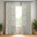 Holly Floral Pattern Boho Style Curtain Pleated?-TWOPAGES