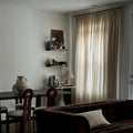 Patti Premium 100% Belgian Flax Linen Curtain Pleated- -TWOPAGES