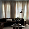 Patti Premium 100% Belgian Flax Linen Curtain Pleated- -TWOPAGES
