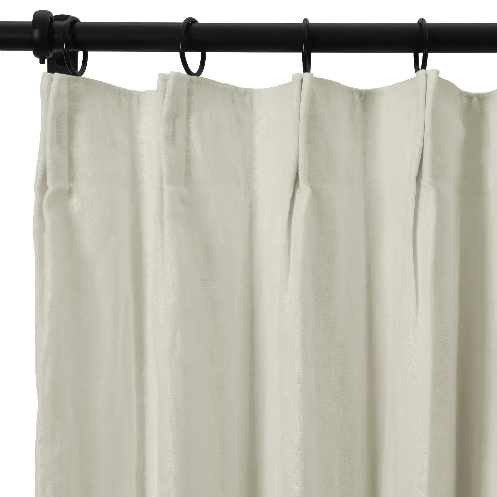 Patti Premium 100% Belgian Flax Linen Curtain Pleated- -TWOPAGES