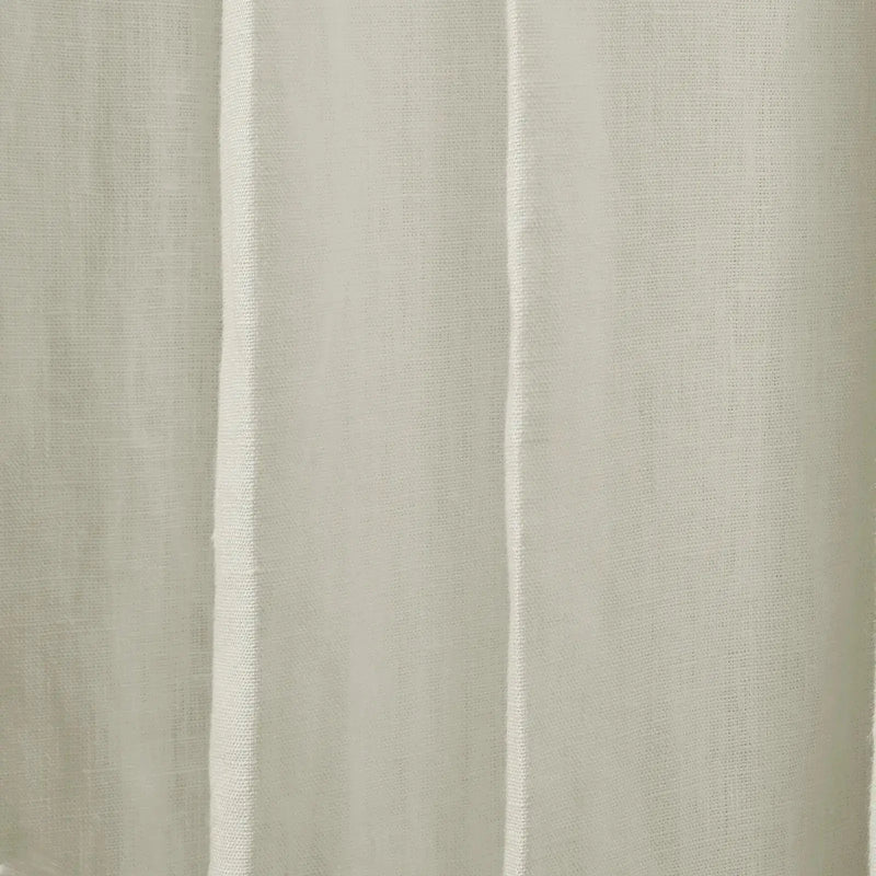 Patti Premium 100% Belgian Flax Linen Curtain Pleated- -TWOPAGES