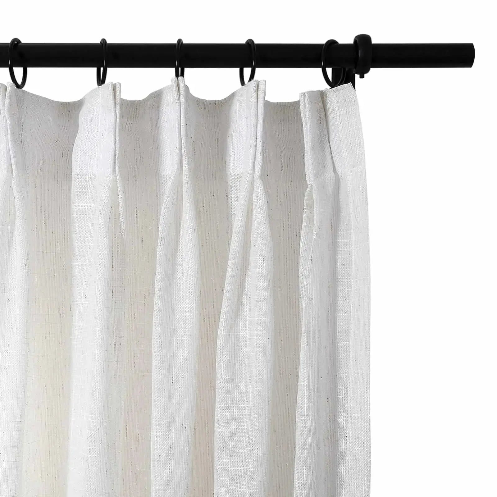 Flynn Airy Lightweight Sheer Curtain Pleated?-TWOPAGES