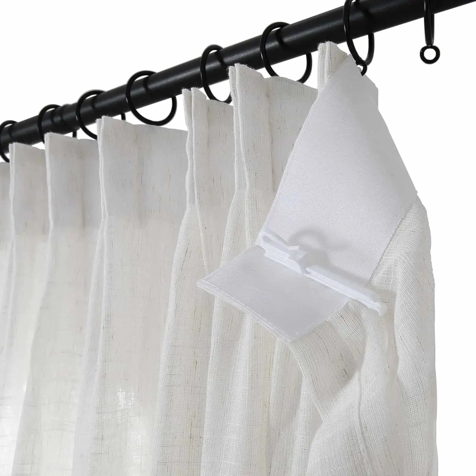 Flynn Airy Lightweight Sheer Curtain Pleated?-TWOPAGES