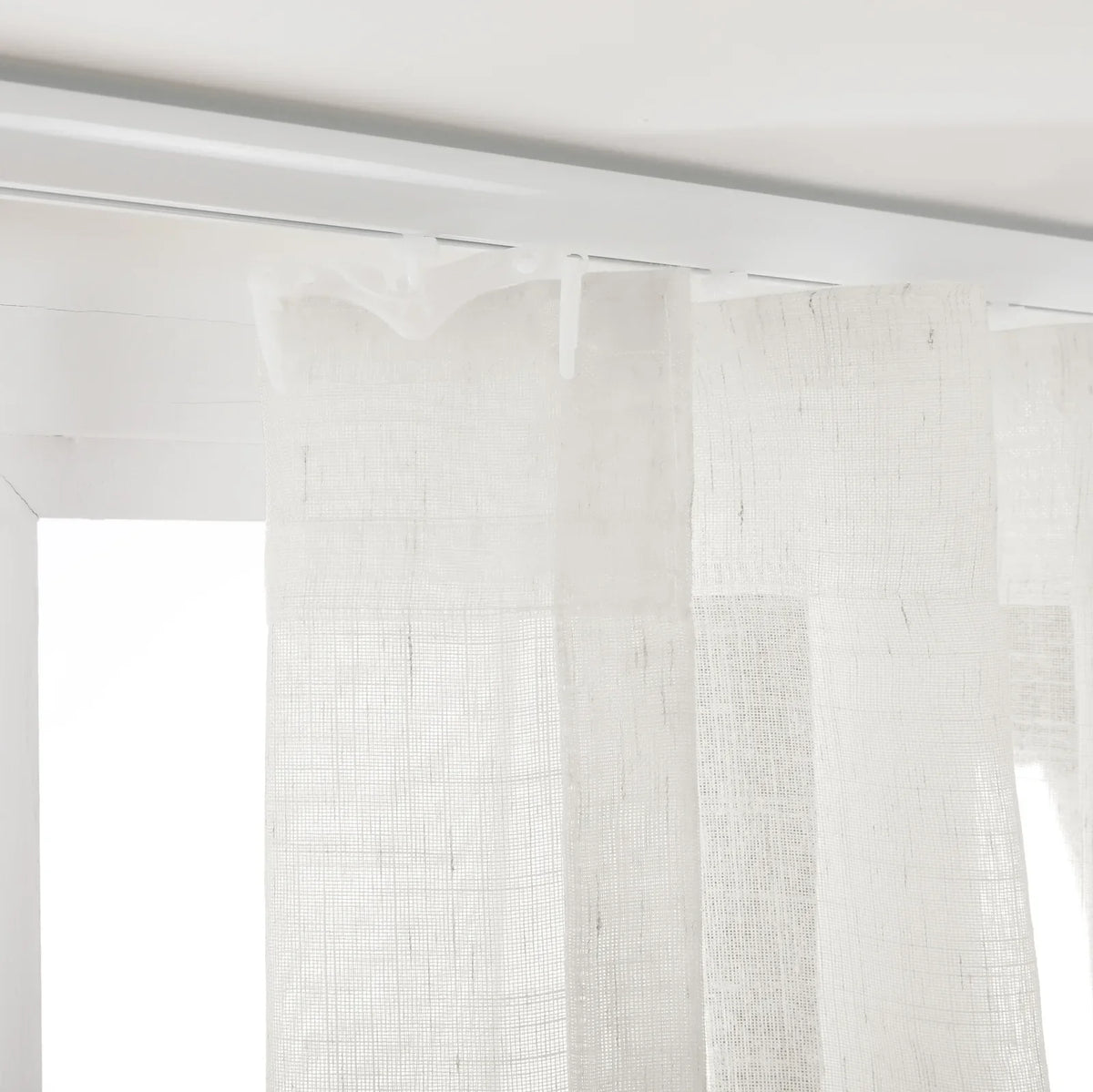 Flynn Voile Wave Curtains with Belt Hook - Leo Track
