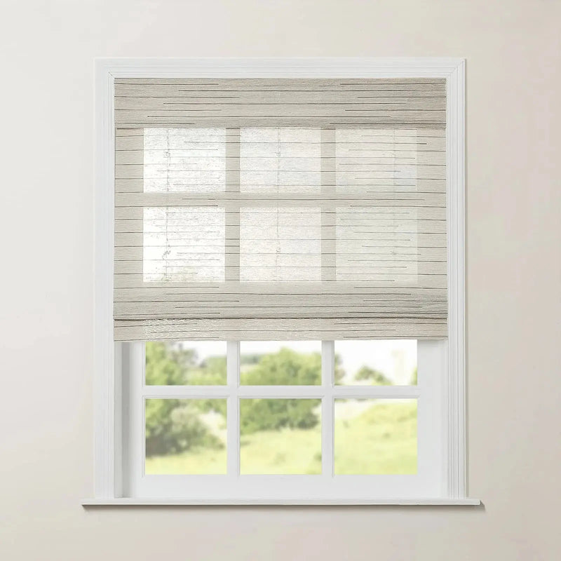 Rae Natural Ramie Jute Woven Wood Blinds - Series M?-TWOPAGES CURTAINS