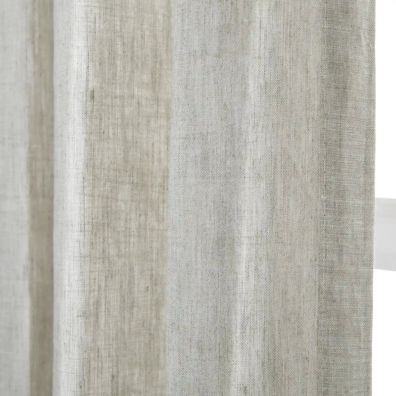 Doris 100% European Flax Linen Curtain Pleated?-TWOPAGES
