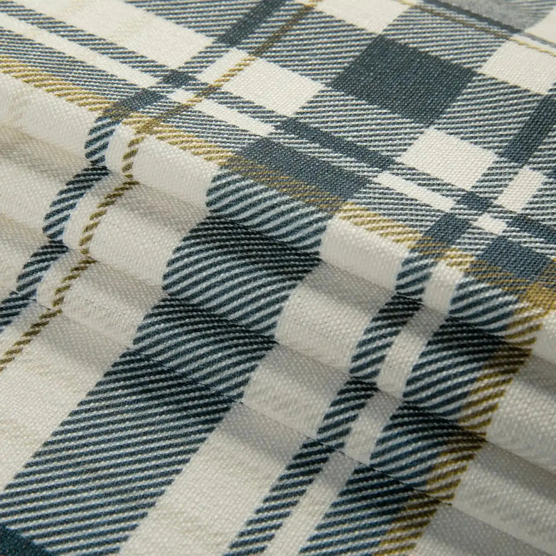 Kim Morrow Print Cotton Curtain Pleated- -TWOPAGES