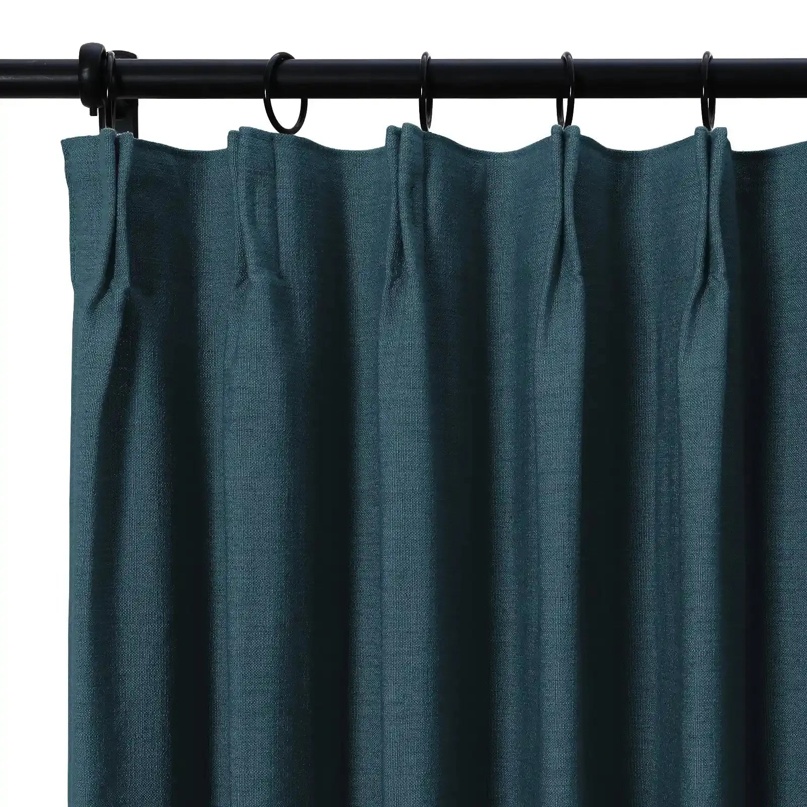 Isabella Heavyweight Cotton Curtain Pleated-?-TWOPAGES