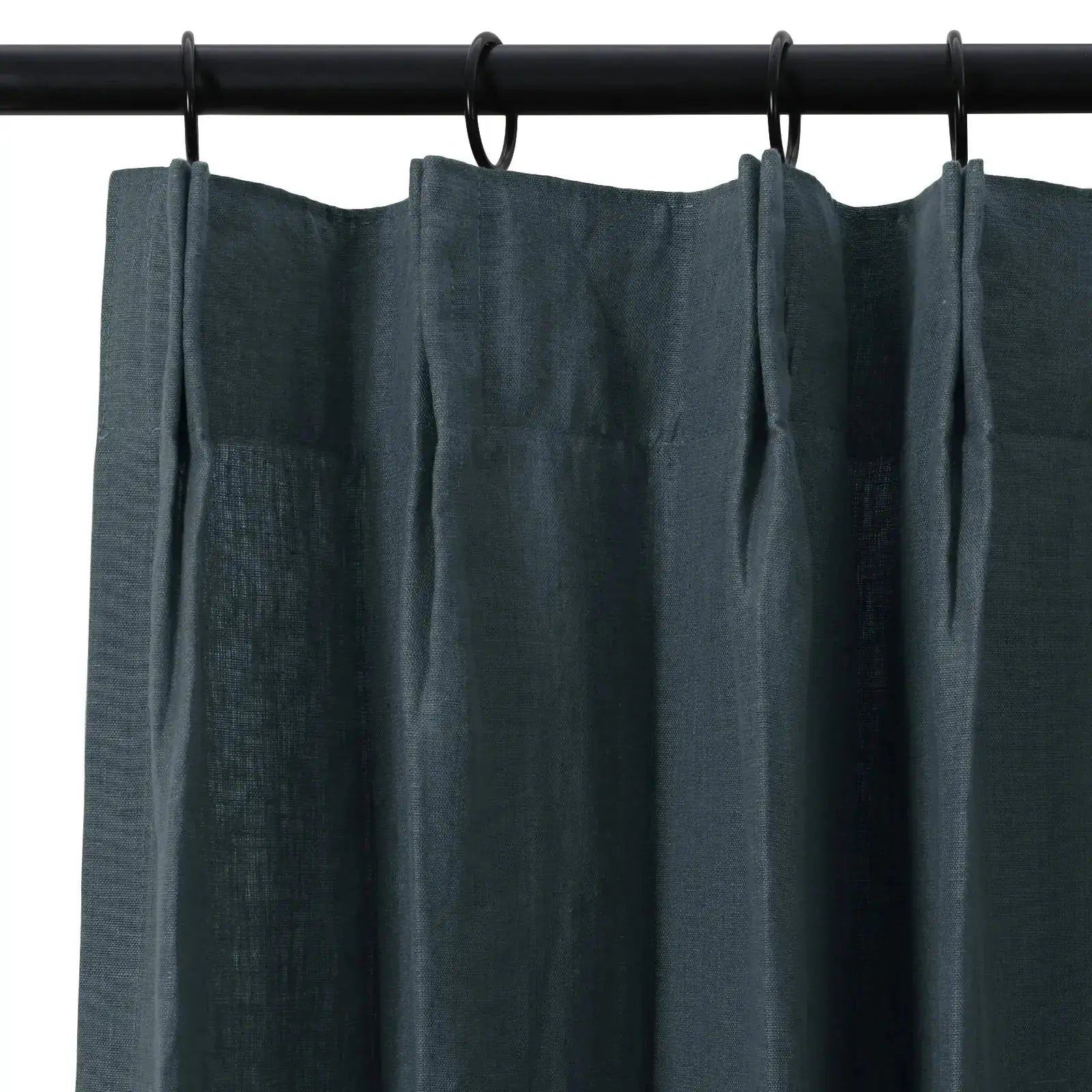Patti Premium 100% Belgian Flax Linen Curtain Pleated- -TWOPAGES