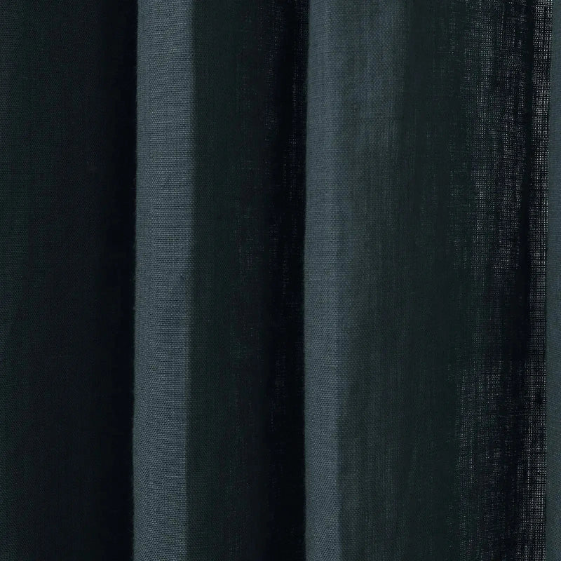 Patti Premium 100% Belgian Flax Linen Curtain Pleated- -TWOPAGES