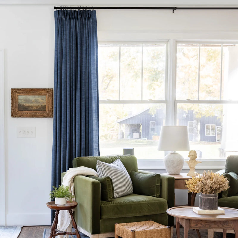 Liz Linen Pleated Curtains