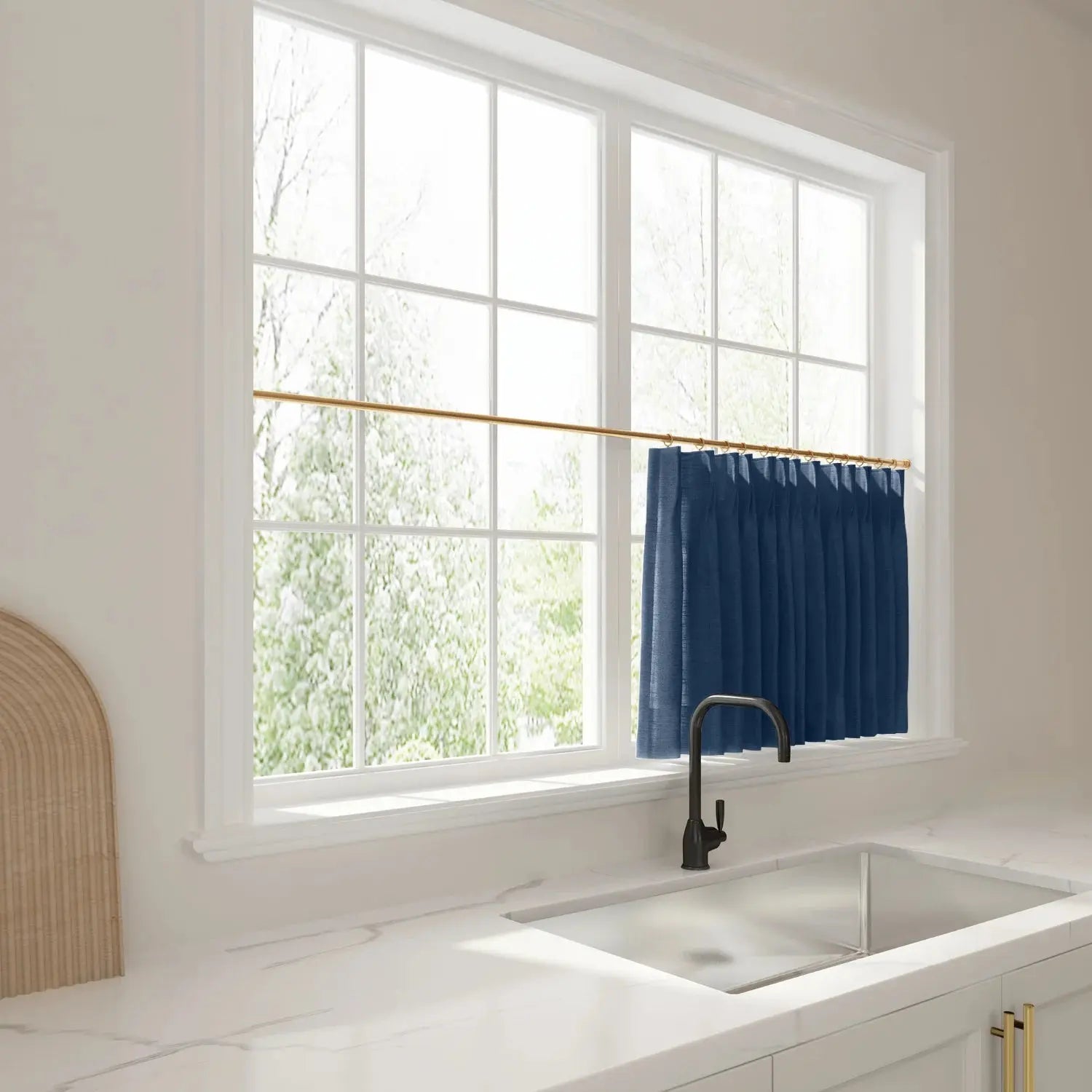 Liz Linen Pleated Cafe Curtains?-TWOPAGES