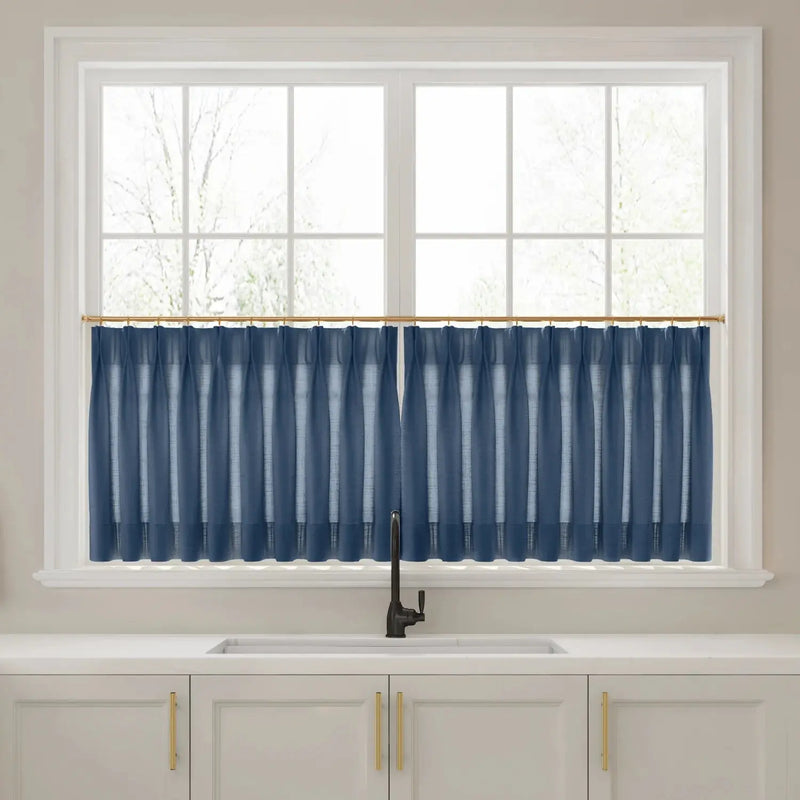 Liz Linen Pleated Cafe Curtains?-TWOPAGES