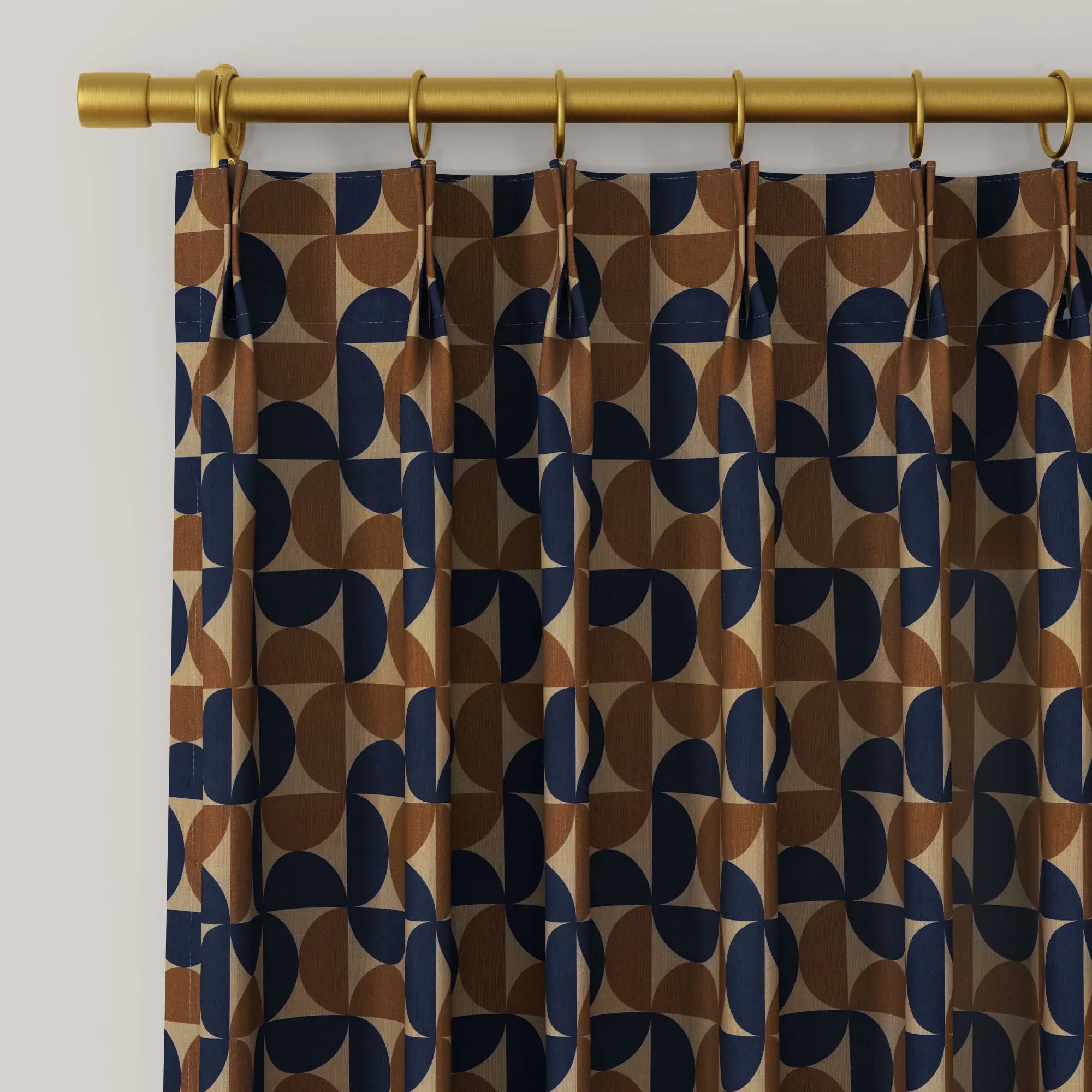 MS. MAVERICK MUSE x TWOPAGES Pastoral Printed Linen Cotton Pleated Curtains