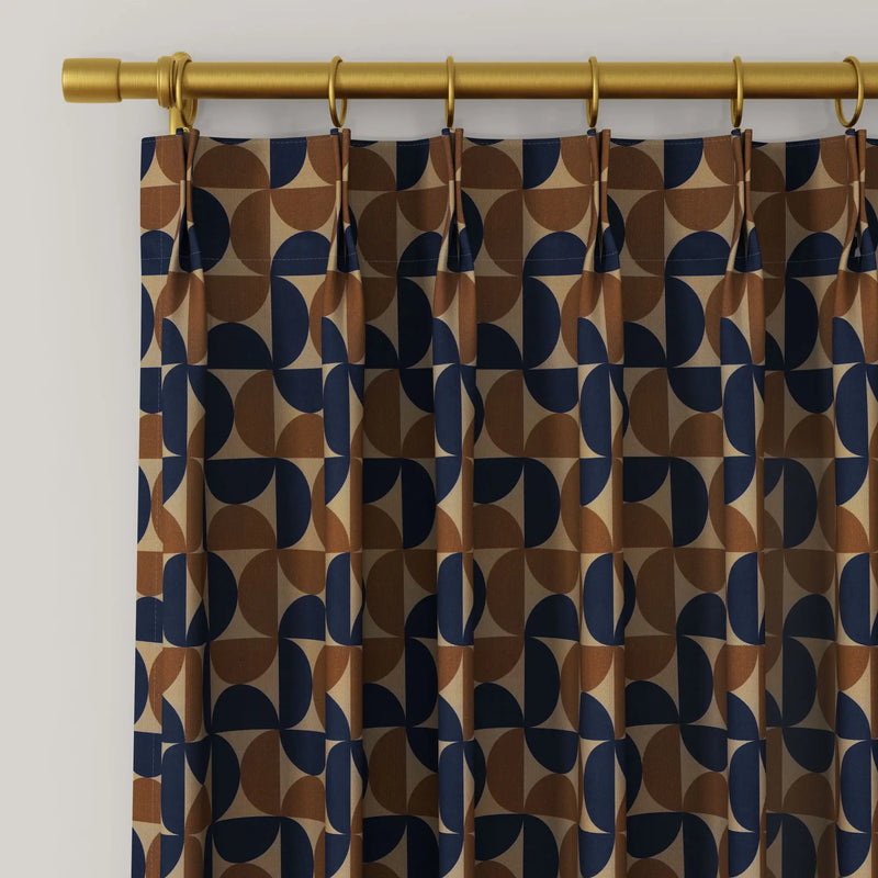 MS. MAVERICK MUSE x TWOPAGES Pastoral Printed Linen Cotton Pleated Curtains