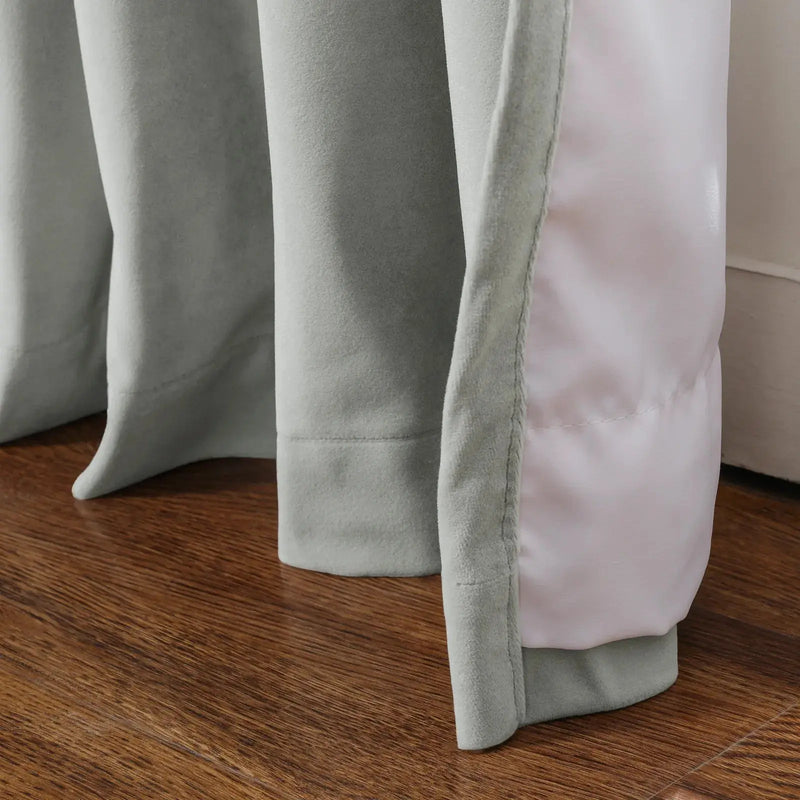 Tavis Premium Velvet Curtain Pleated-?-TWOPAGES