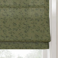 Britt Bengoechea Floral Print Linen Cotton Roman Shade Cordless?-TWOPAGES