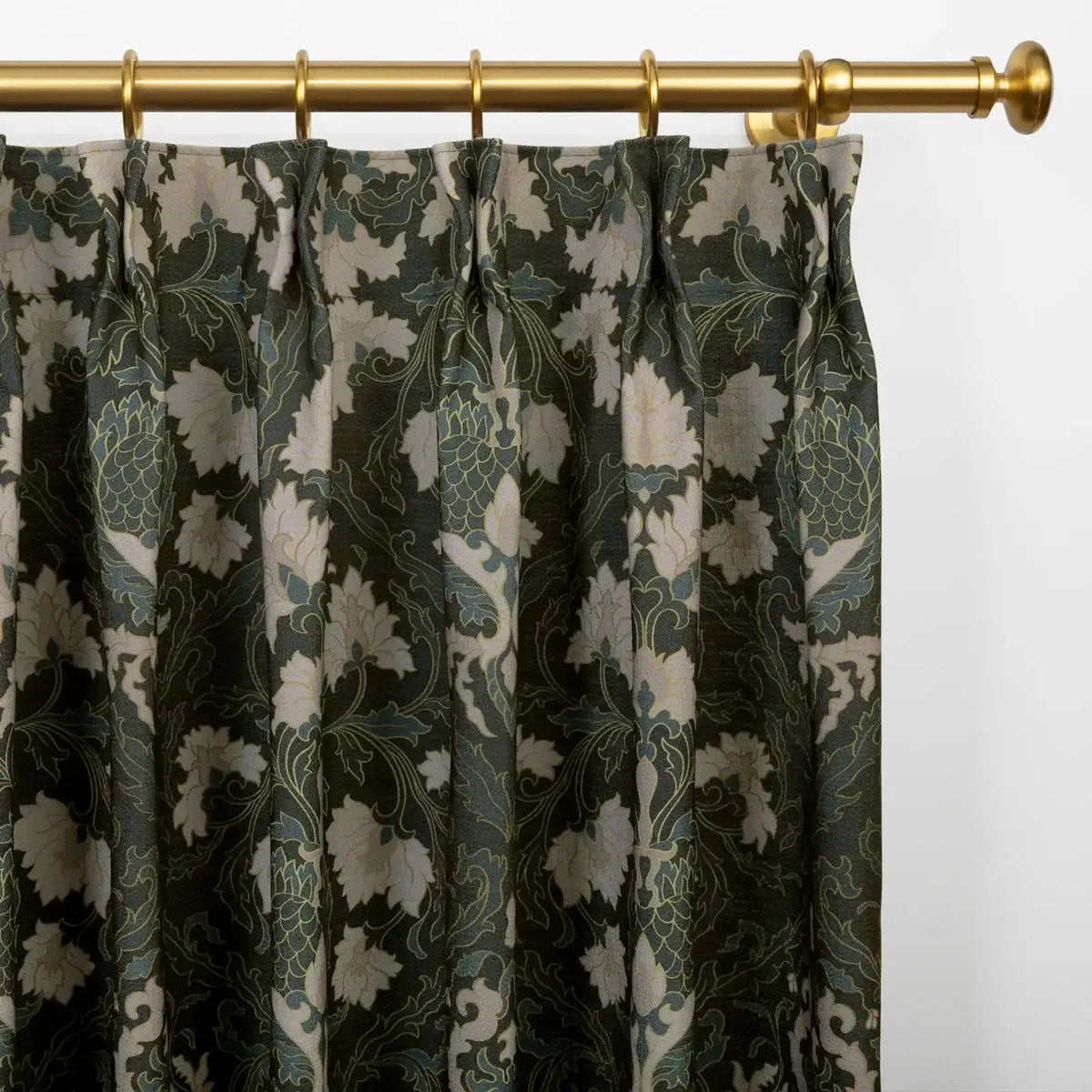 Sara Le x TWOPAGES Vintage Printed Linen Pleated Curtains