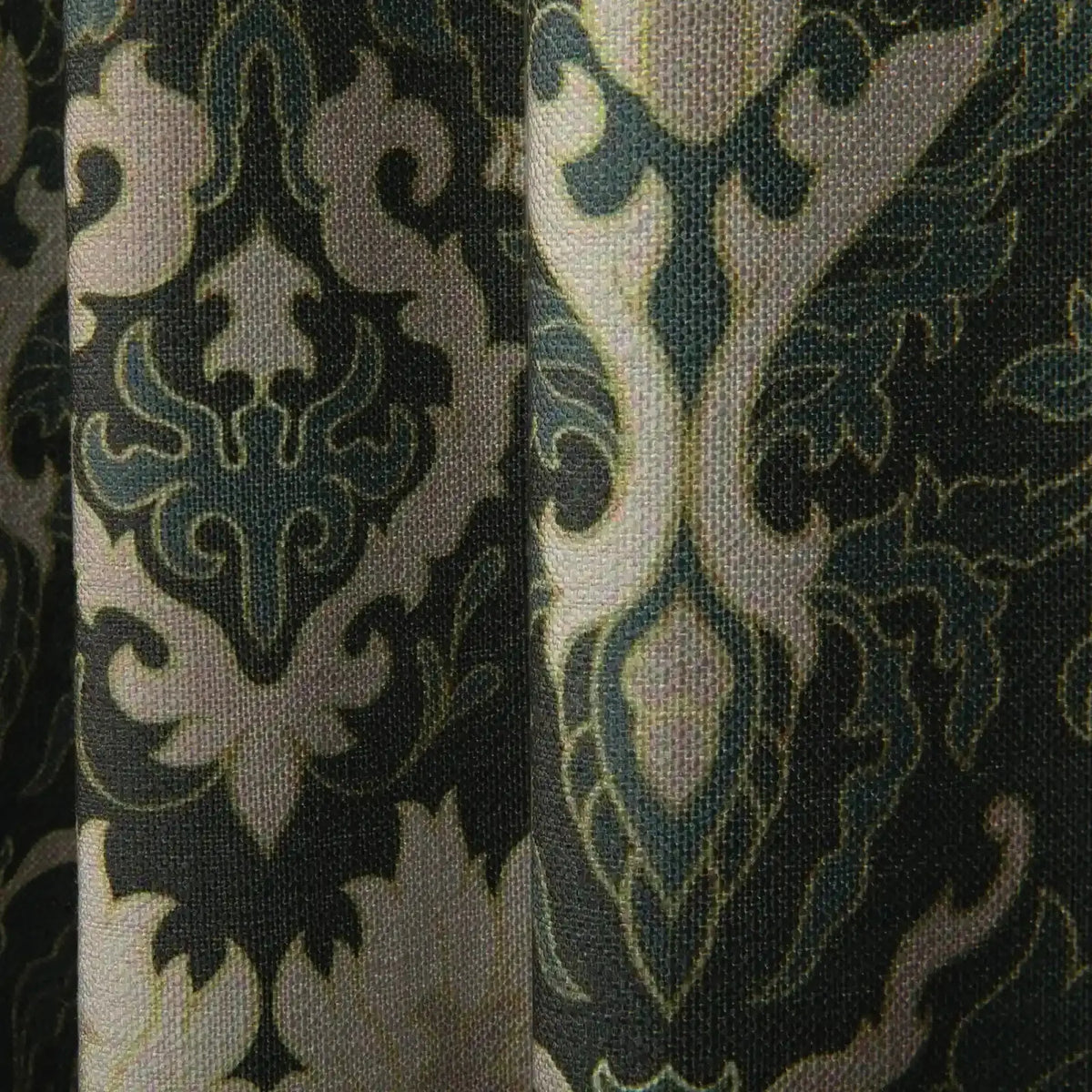 Sara Le x TWOPAGES Vintage Printed Linen Pleated Curtains