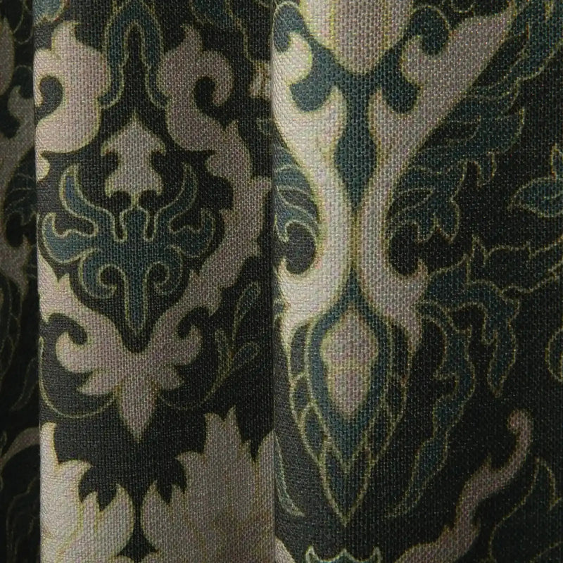 Sara Le x TWOPAGES Vintage Printed Linen Pleated Curtains