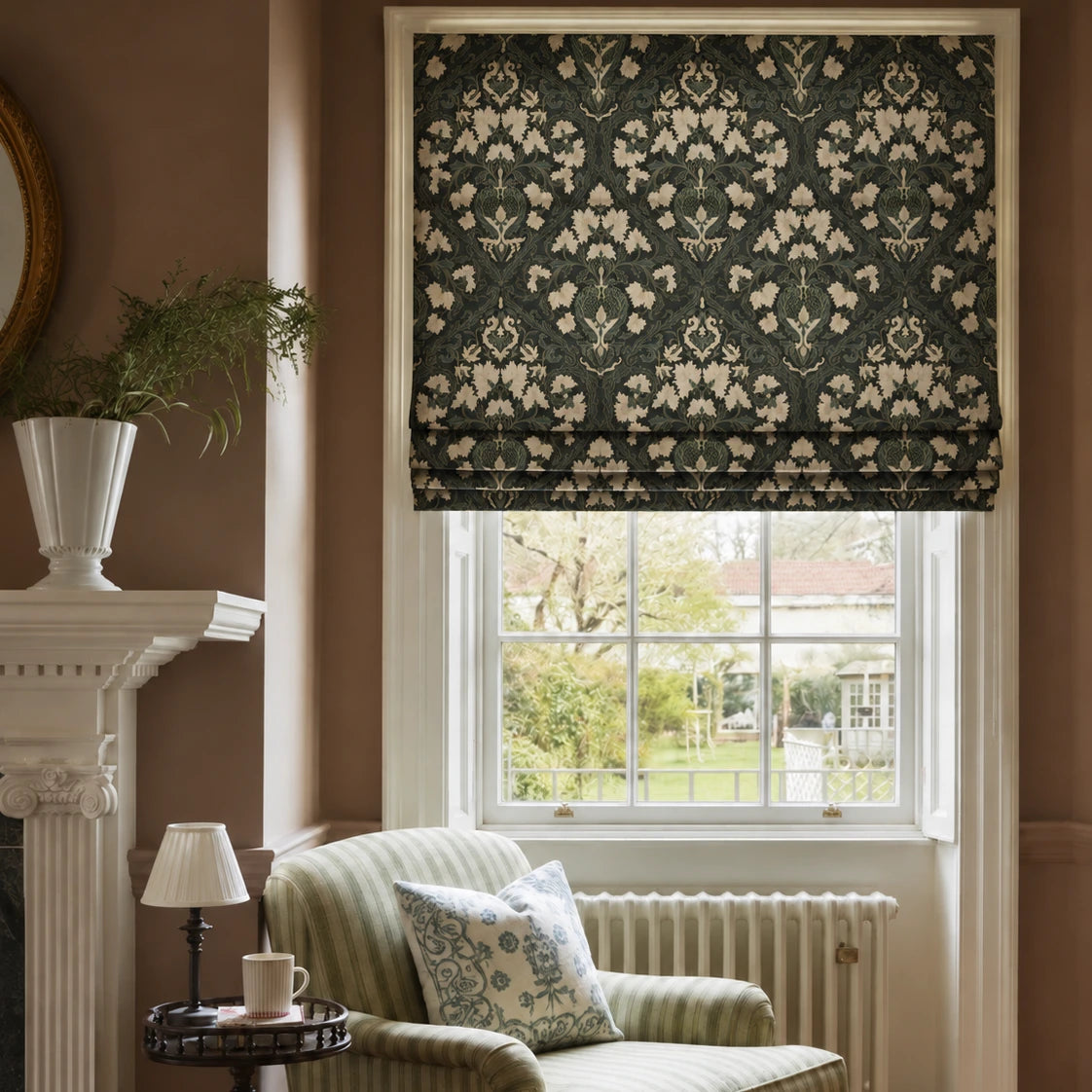 Sara Le x TWOPAGES Printed Linen Roman Blind Cordless