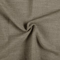Oak Dim Gray Liz Linen Pleated Curtains soft linen weave gathered into a spiral close-up