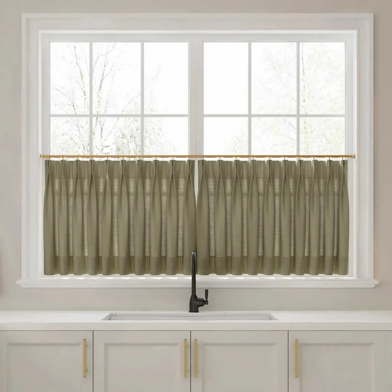 Liz Linen Pleated Cafe Curtains?-TWOPAGES