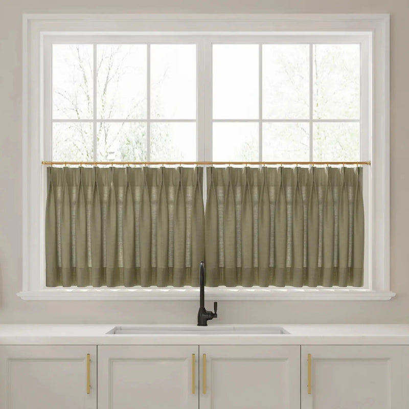 Liz Linen Pleated Cafe Curtains?-TWOPAGES