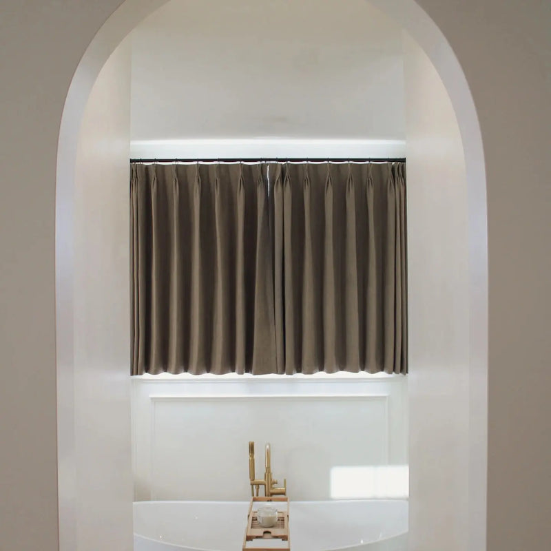 Liz Linen Pleated Cafe Curtains?-TWOPAGES