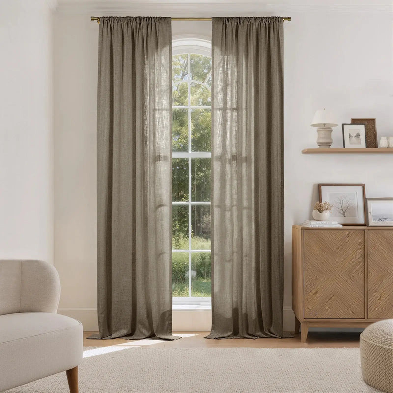 Liz Linen Drape Soft Top- -TWOPAGES