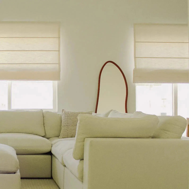 Jawara Linen Cotton Roman Shade Cordless -TWOPAGES