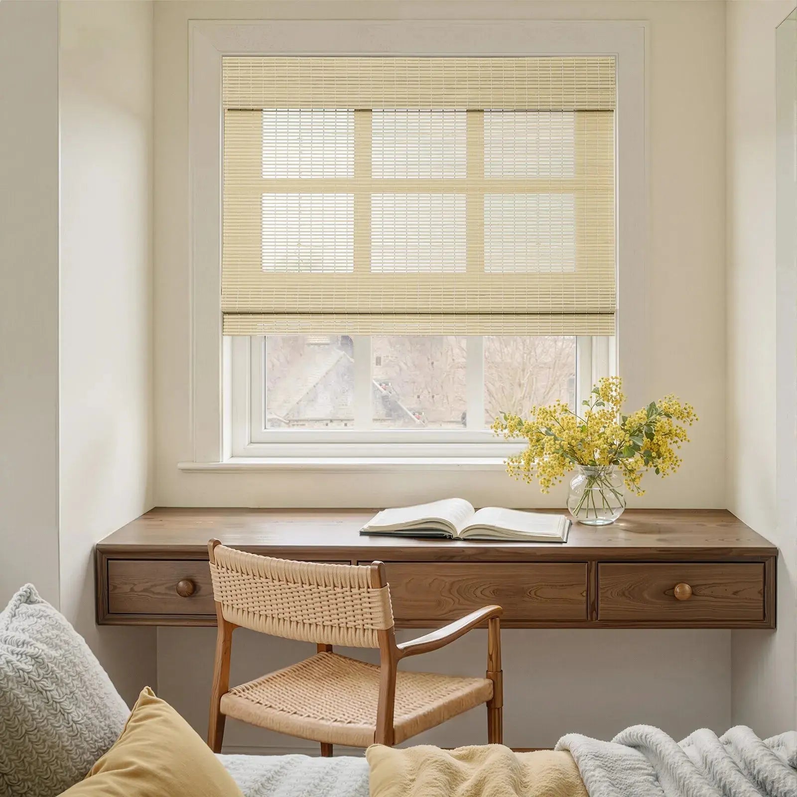 Rae Natural Pure Bamboo Woven Blinds - Series Z-?-TWOPAGES CURTAINS
