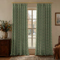 MS. MAVERICK MUSE x TWOPAGES Pastoral Printed Linen Cotton Pleated Curtains