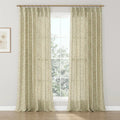 Sabrina Ramkhelawan Canyon Grove Cotton Print Drapery Pleated-?-TWOPAGES CURTAINS