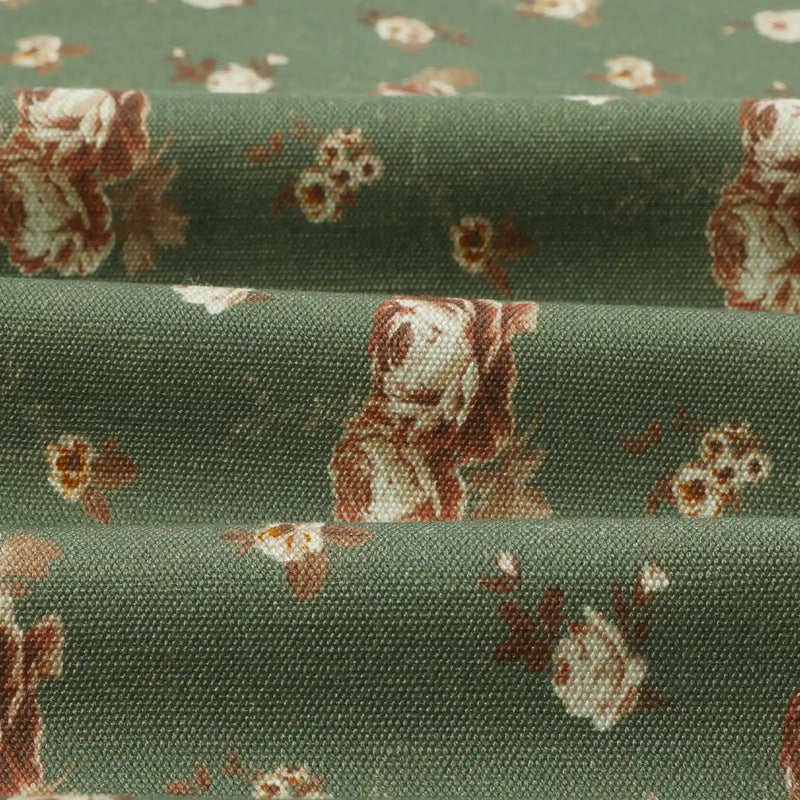 MS. MAVERICK MUSE x TWOPAGES Pastoral Printed Linen Cotton Pleated Curtains