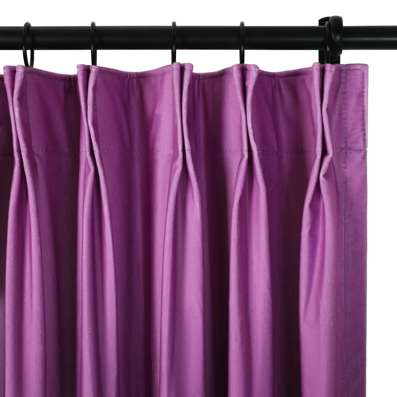 Amy Switzer Printed Velvet Pleated Drapery -TWOPAGES