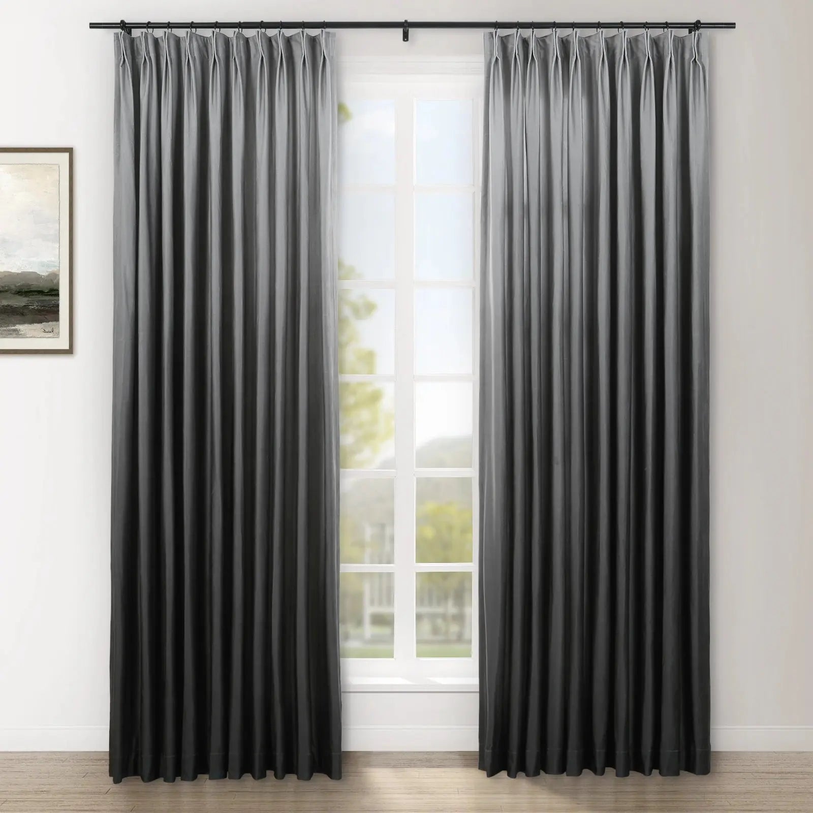 Amy Switzer Velvet Pleated Drapery -TWOPAGES