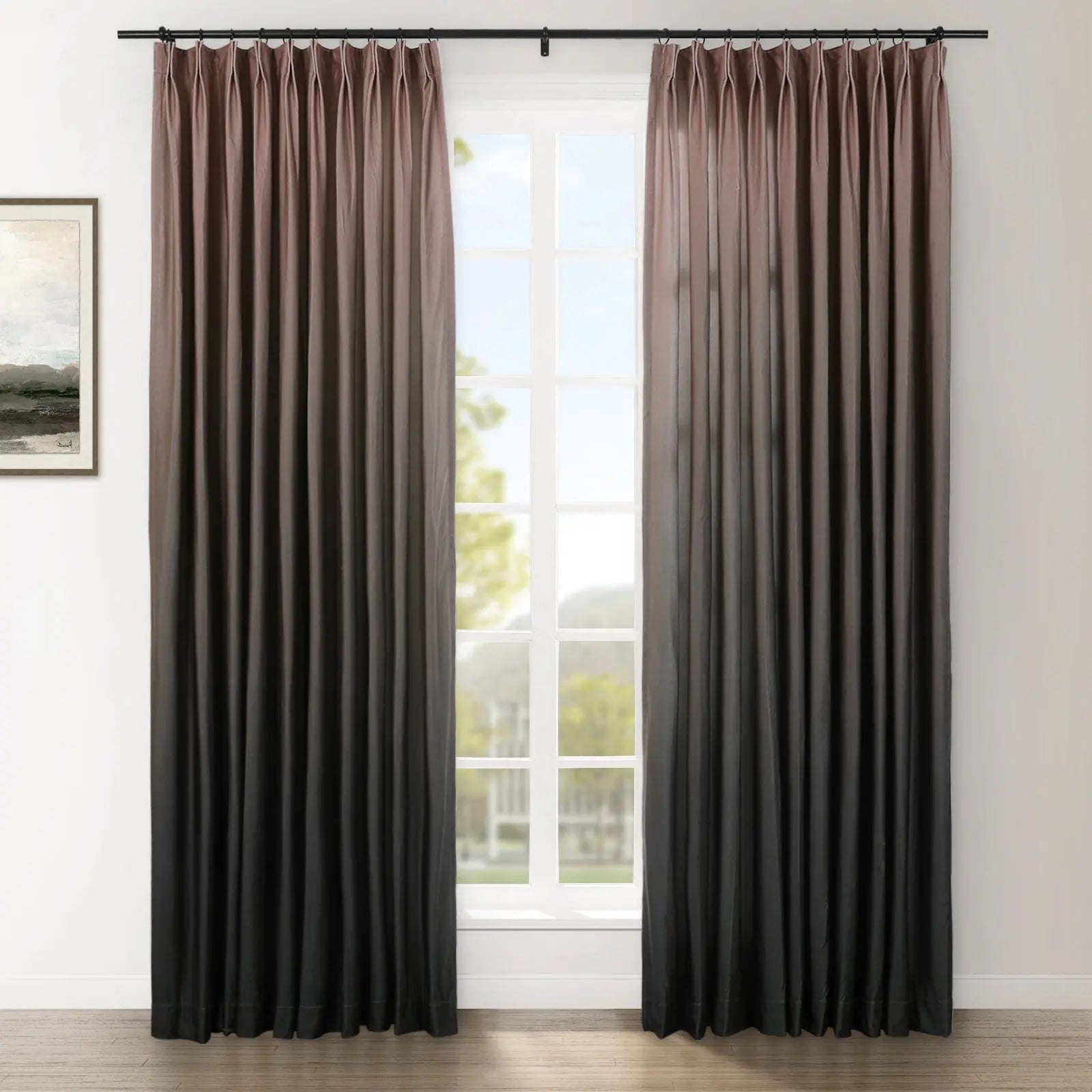 Amy Switzer Velvet Pleated Drapery -TWOPAGES