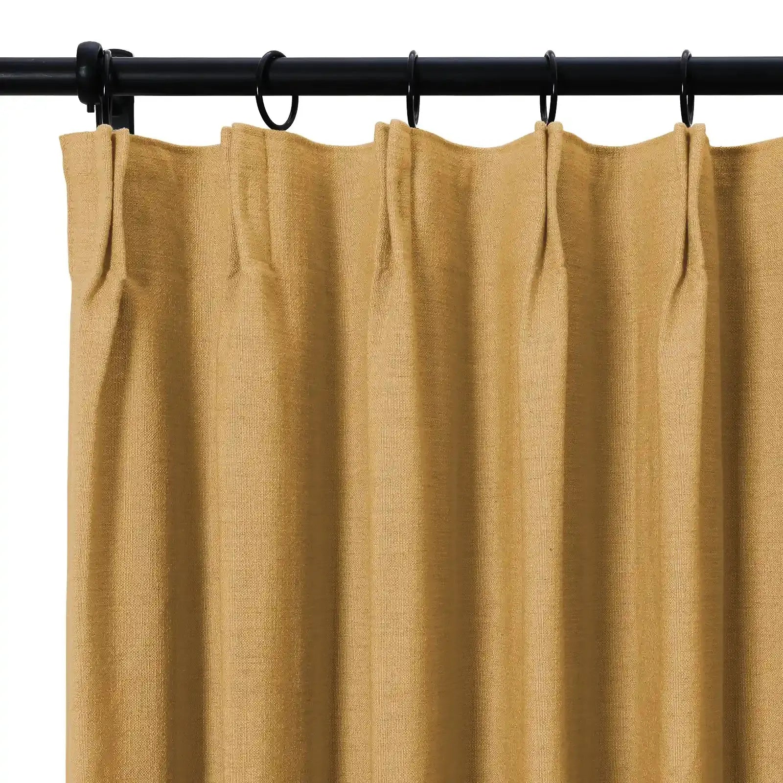 Isabella Heavyweight Cotton Curtain Pleated-?-TWOPAGES