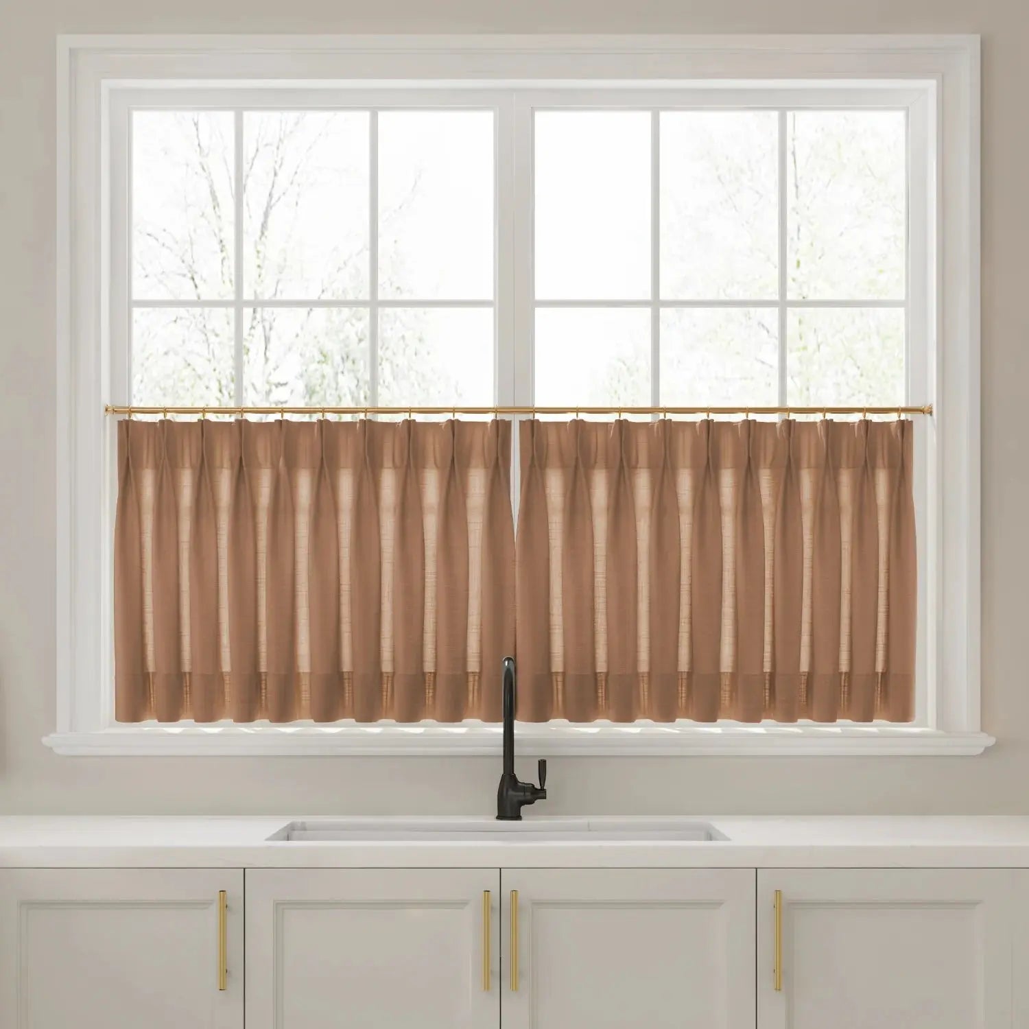Liz Linen Pleated Cafe Curtains?-TWOPAGES