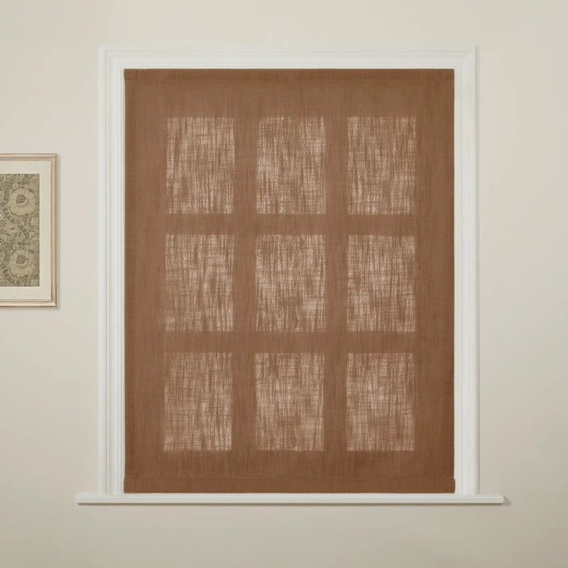 Liz Linen Flat Roman Blind Cord Lift