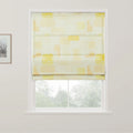 Holly Botanical Boho No-Drill Flat Fold Roman Blind Cordless