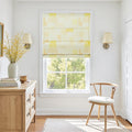 Holly Botanical Boho No-Drill Flat Fold Roman Blind Cordless