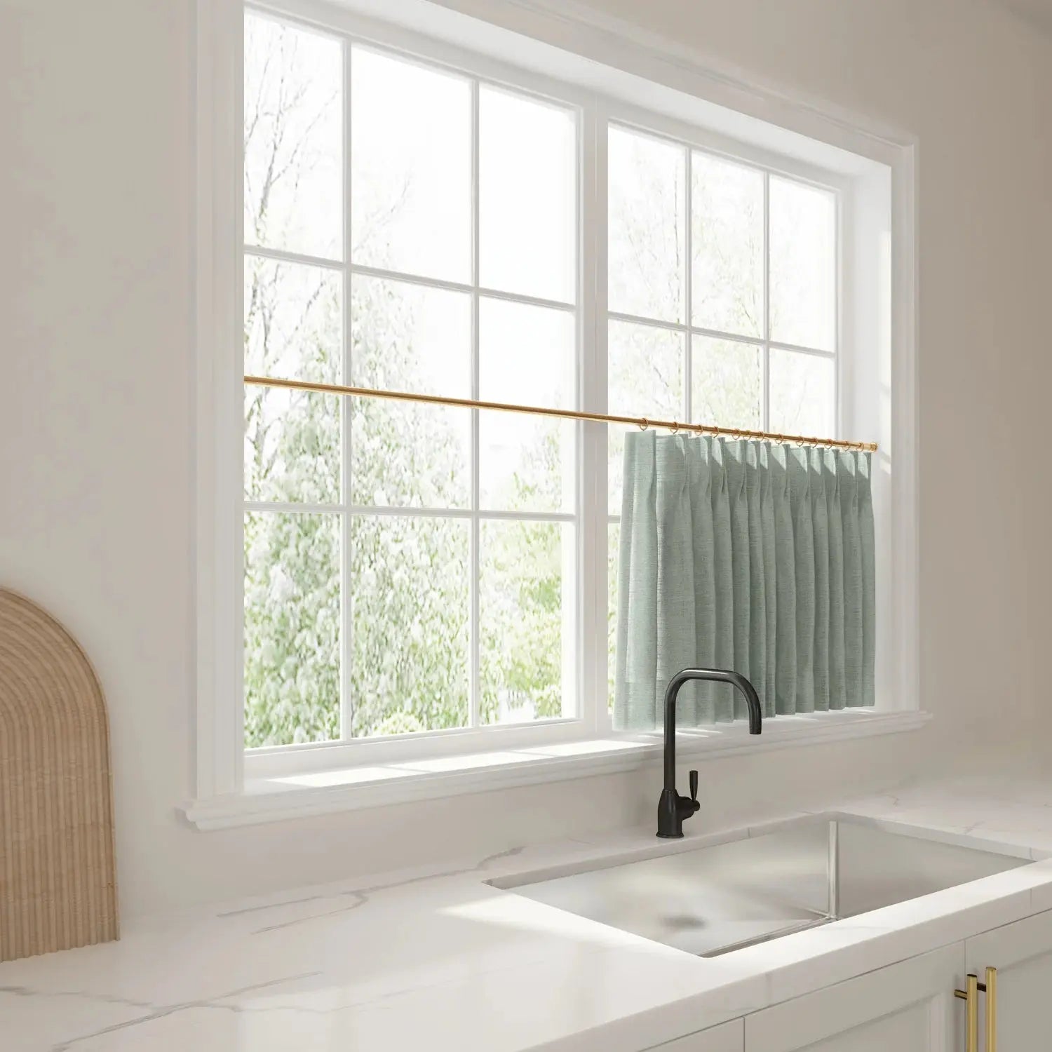 Liz Linen Pleated Cafe Curtains?-TWOPAGES