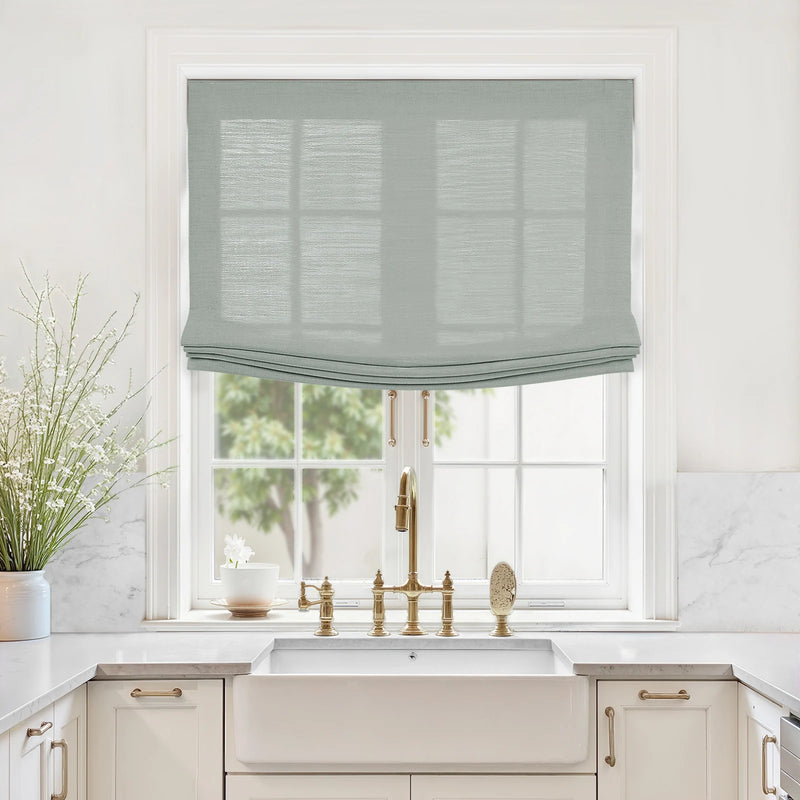 Liz Linen Relaxed Roman Blind Cord Lift