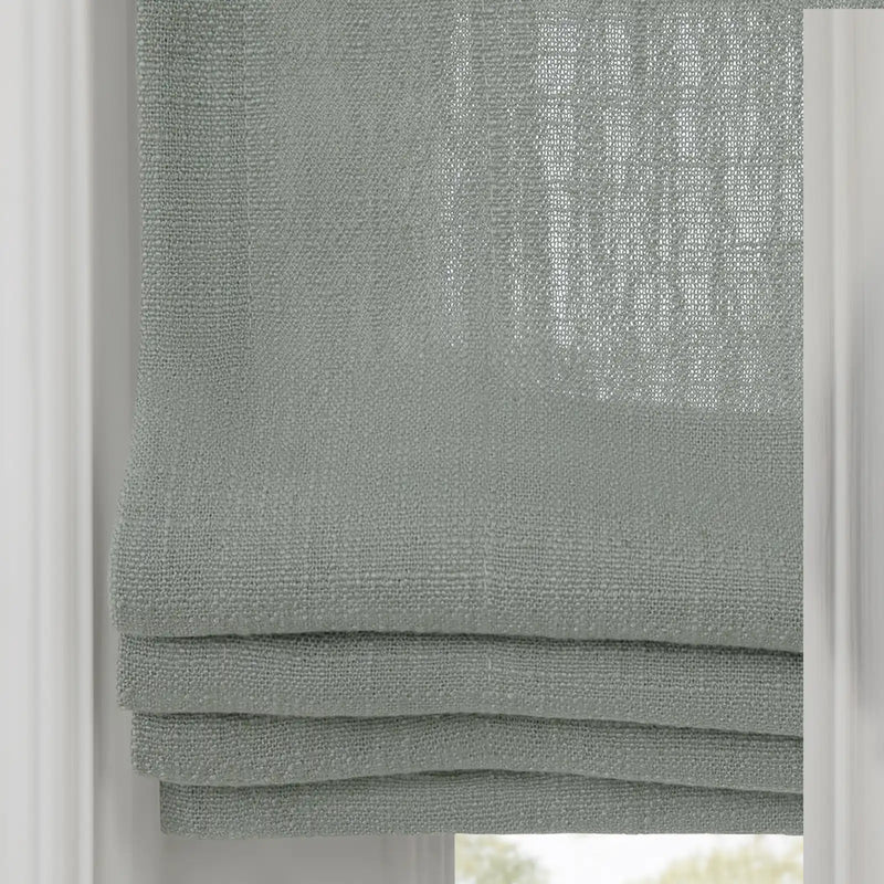 Liz Linen Flat Roman Blind Cord Lift
